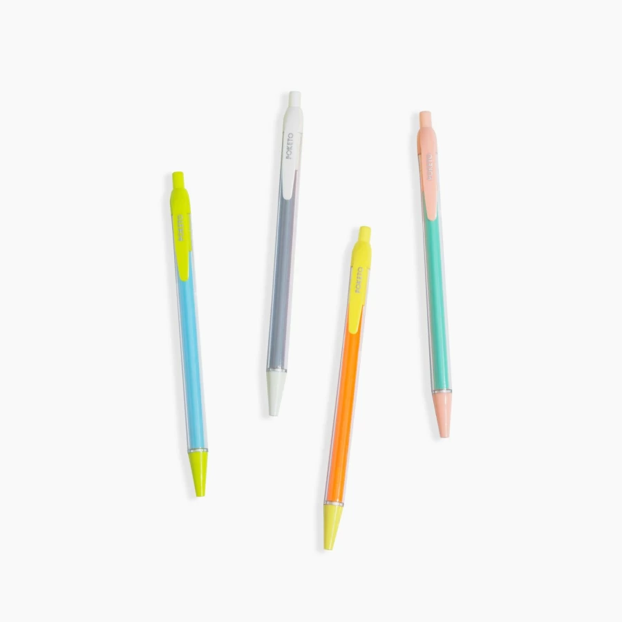 Poketo 4-Piece Colorblock Mechanical Pencils Set - Assorted Colors