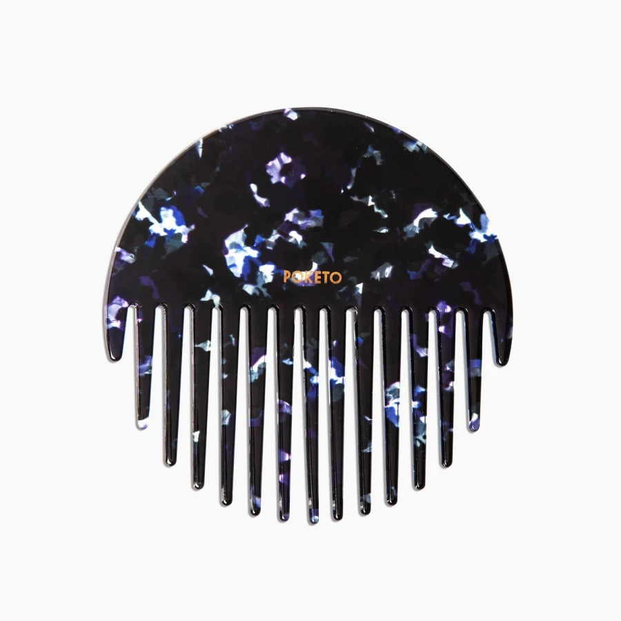 Poketo Midnight Circle Comb - Stylish Hair Accessory for Women & Men