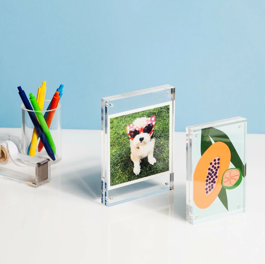 Poketo Acrylic Photo Frame - Modern Display for Pictures & Art