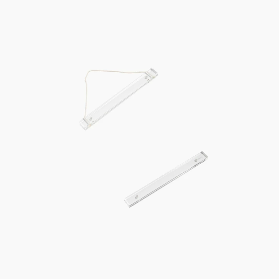 Poketo Acrylic Poster Hanger - Clear Display Clips for Wall Art and Prints