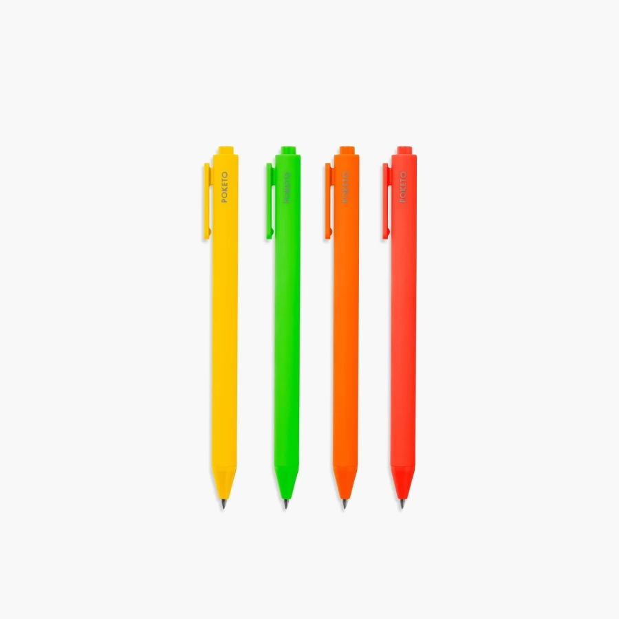 Poketo Vivid Gel Pens - Bright, Smooth Ink for Vibrant Writing & Coloring