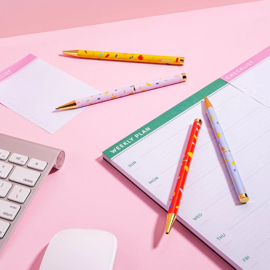 Poketo Twist Pattern Pen - Unique Stylish Writing Tool