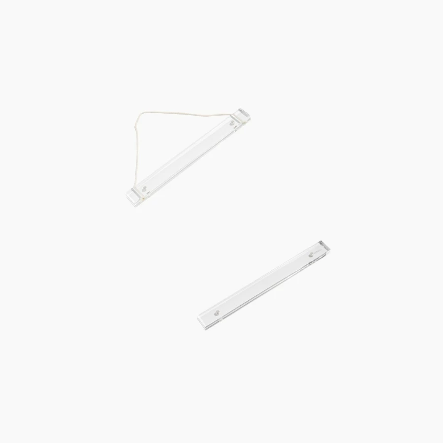 Poketo Acrylic Poster Hanger - Clear Modern Display Clips for Art & Photos