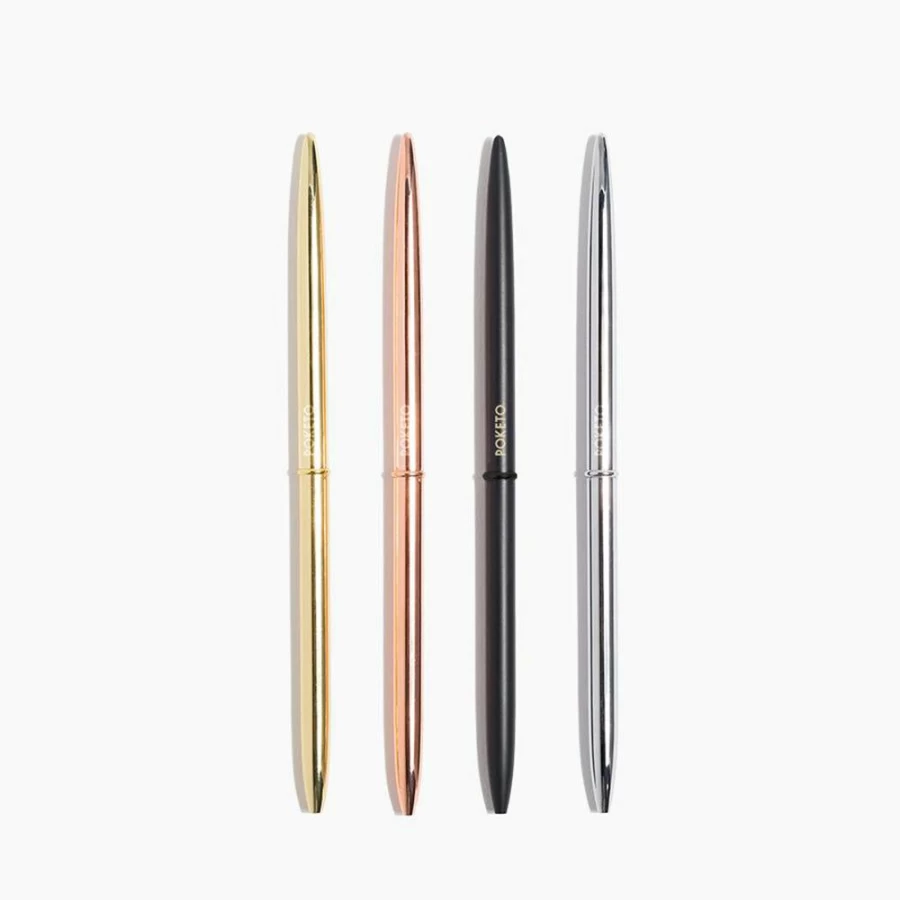 Poketo Slim Pen - Ultra-Thin Stylish Ballpoint Pen for Precision Writing