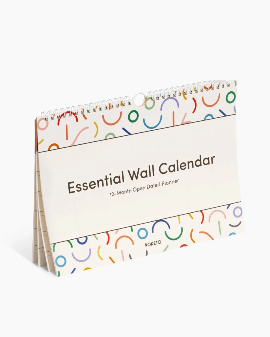 Poketo Doodle Wall Calendar - Essential Monthly Planner for Creative Scheduling