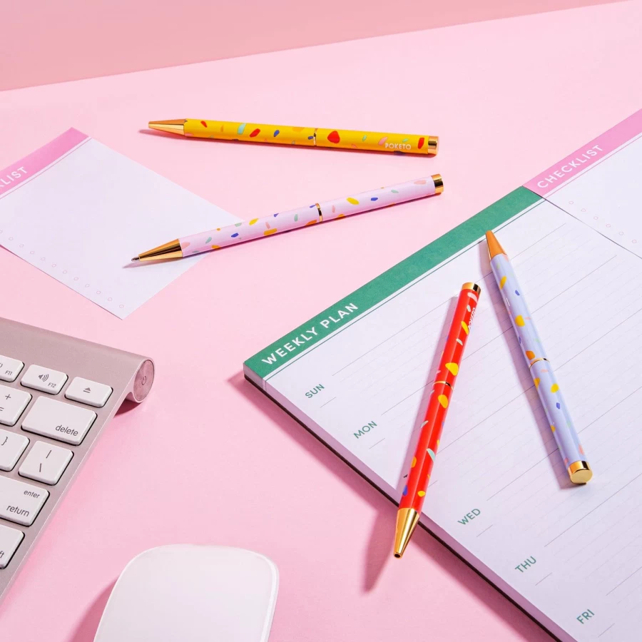 Poketo Twist Pattern Pen - Unique Stylish Writing Tool
