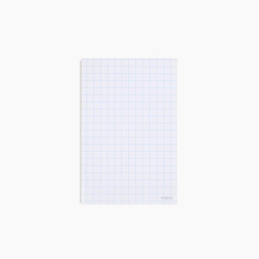 Poketo A6 Grid Notebook - Premium Grid Notepad for Notes & Sketches