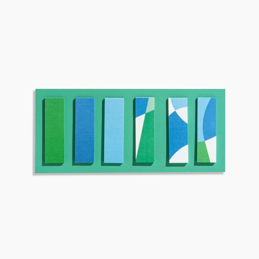 Poketo Swell Sticky Tabs - Colorful Page Markers for Books & Notebooks