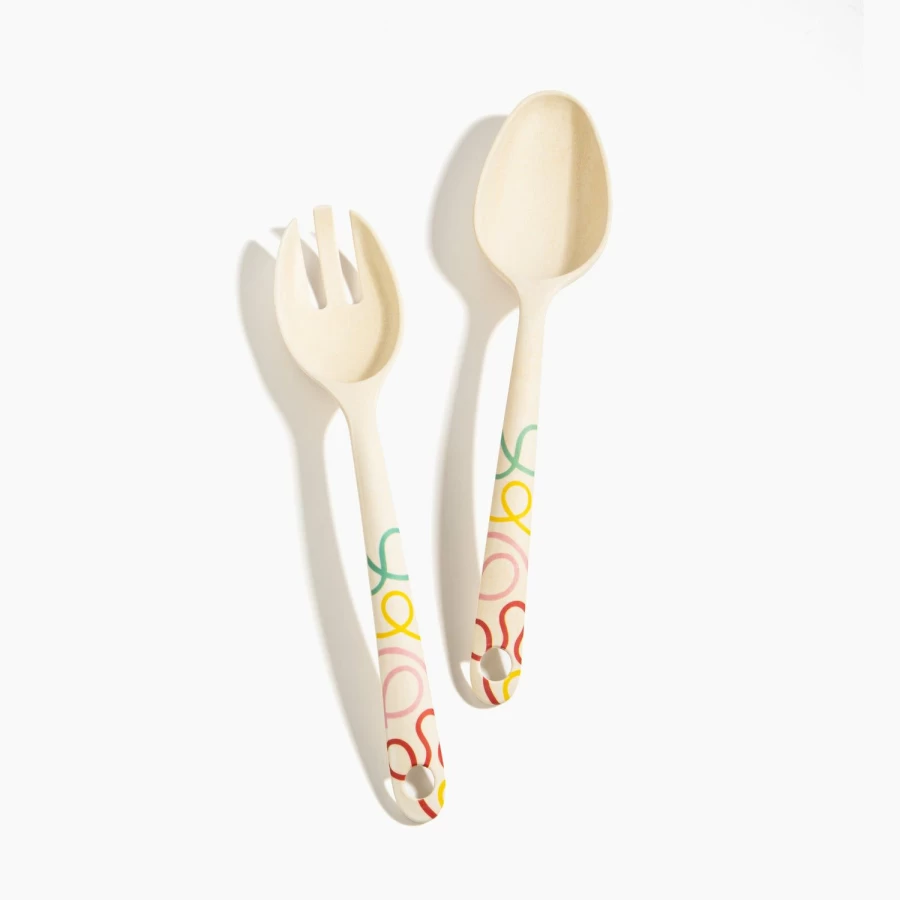 Poketo Bamboo Serving Set - Eco-Friendly Dinnerware for Stylish Entertaining