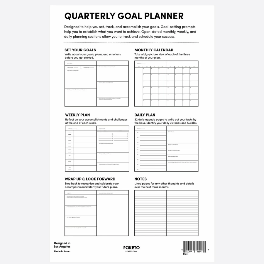 Poketo Goal-Getter Bundle - Premium Productivity & Motivation Kit for Achieving Success