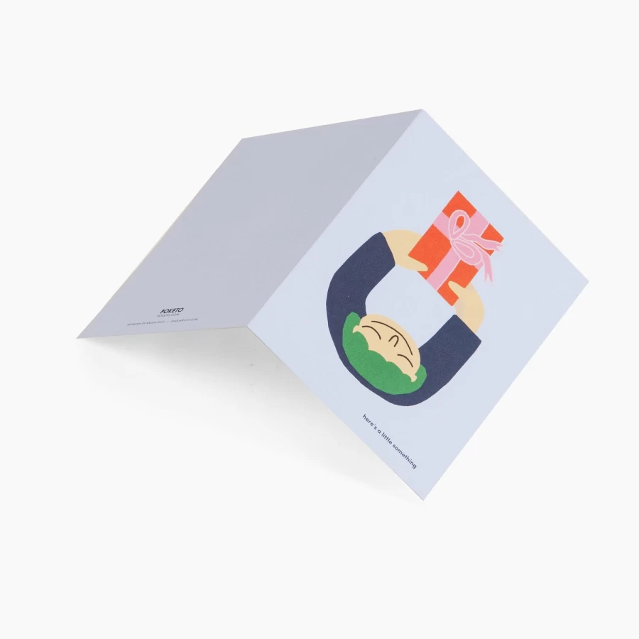 "Poketo Little Something Greeting Card - Thoughtful Gift Card for All Occasions"