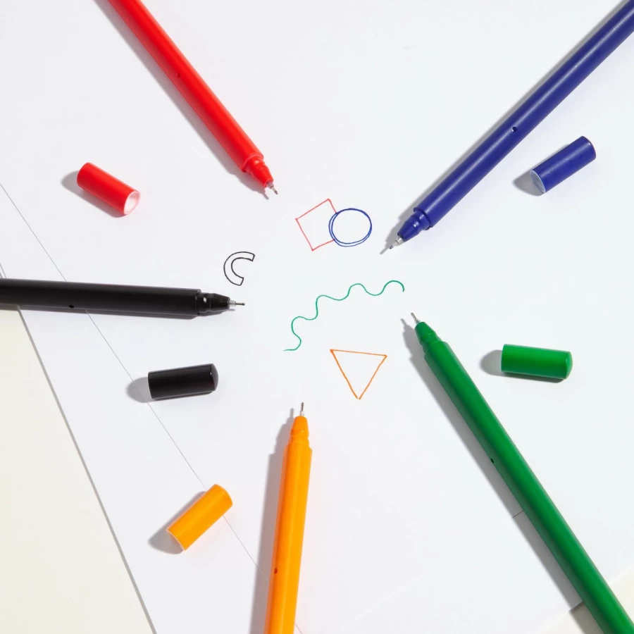 Poketo Prism Colored Rollerball Pen - Vibrant Rainbow Ink Writing Tool