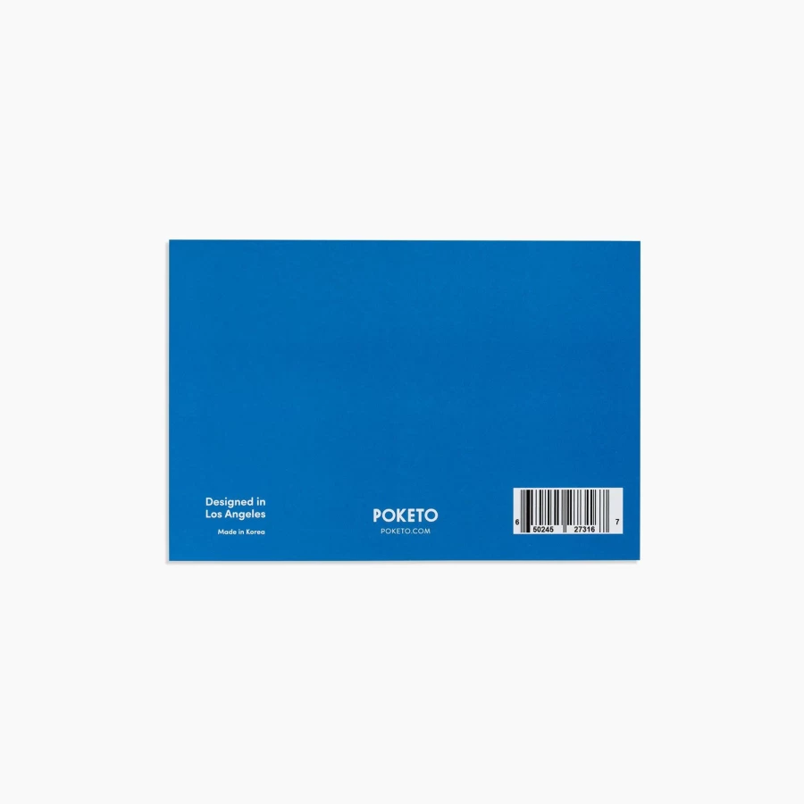 Poketo Grid Sticky Notes - Colorful Reusable Memo Pads for Office & Home Organization