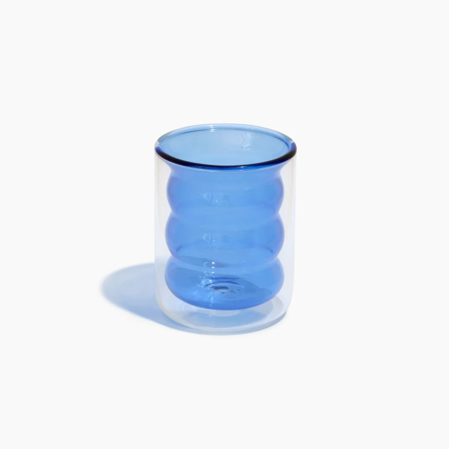 Poketo Double Wall Insulated Groovy Cup - Vibrant Colorful Design, Durable & Stylish Coffee Mug