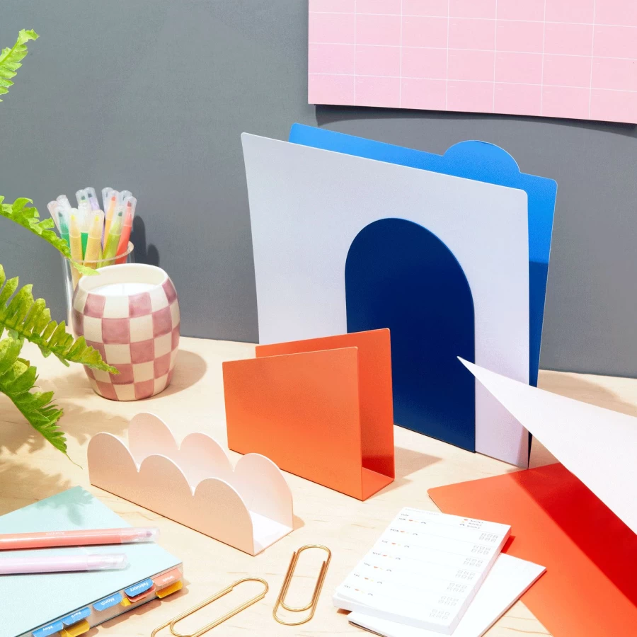 Poketo Modern Forms Desk Organizer Set - Stylish & Functional Workspace Accessories