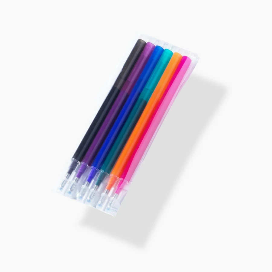 Poketo Eclipse Erasable Pens Refill Pack - Premium Friction Gel Ink Set for Smooth Writing