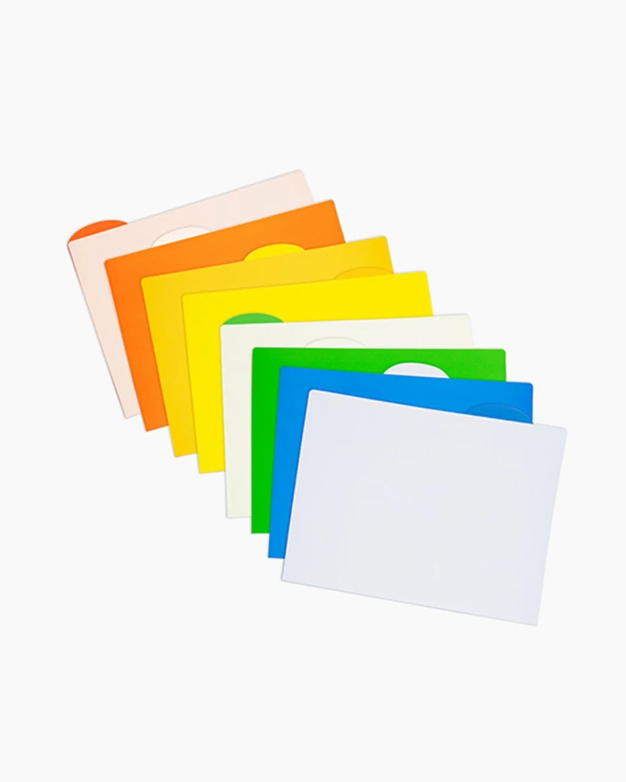 "Poketo Colorblock File Folder Set - Stylish & Organized Document Storage"
