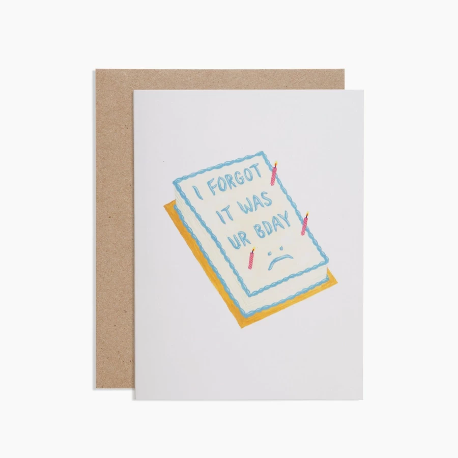 "Poketo Birthday Card - Last-Minute Forgot Your Birthday Greeting Card"