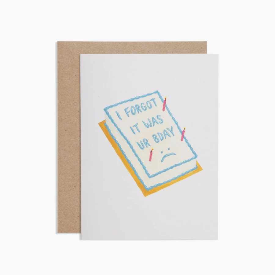 "Poketo Forgot Your Birthday Card - Unique Last-Minute Greeting Card"