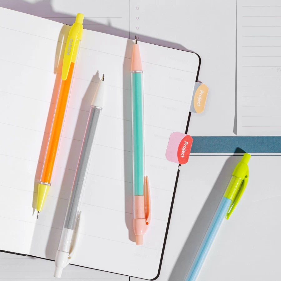 Poketo 4-Piece Colorblock Mechanical Pencil Set - Assorted Colors